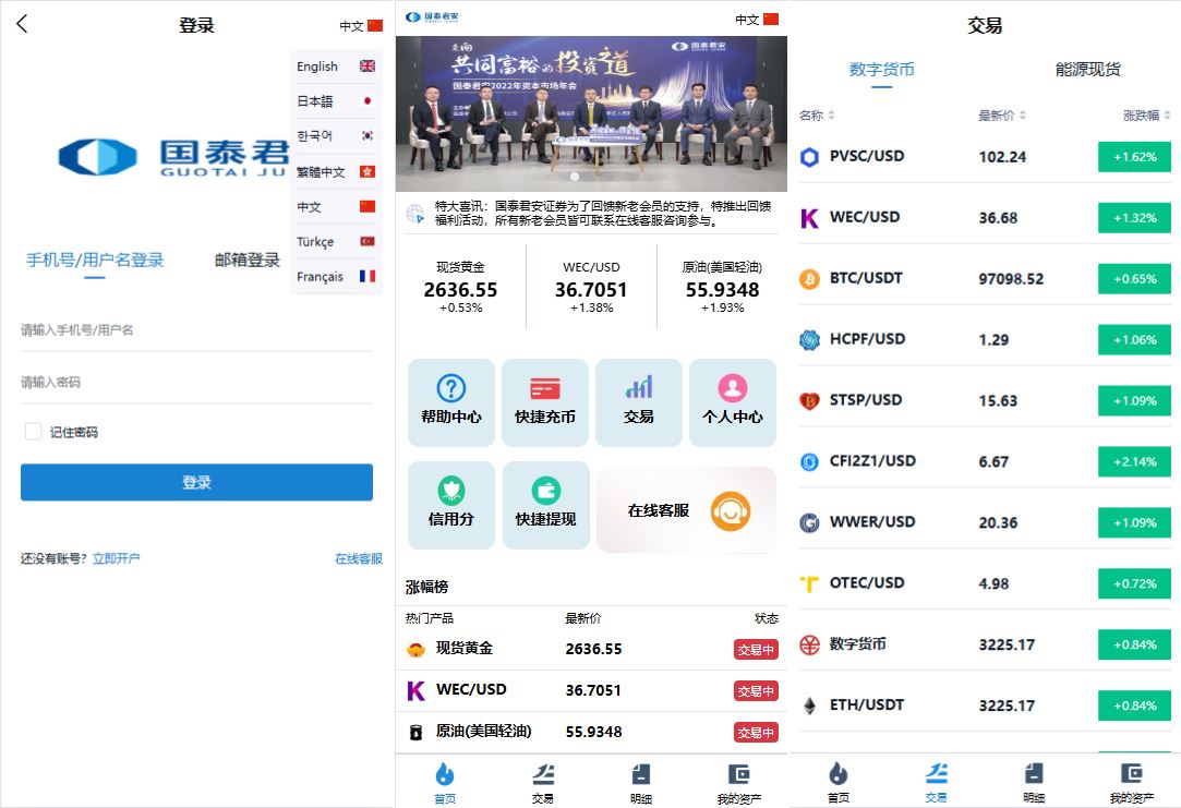 全球多语言虚拟币黄金期货微盘交易系统/秒合约微盘/支持实名认证-海外源码社区