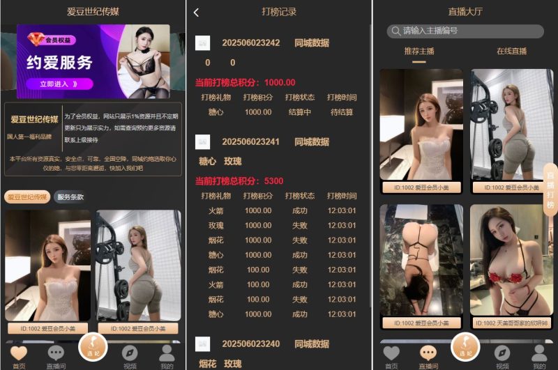 【空降系统源码】黑色空降系统/同城约炮任务/系统彩/前端VUE - 海外源码-海外源码