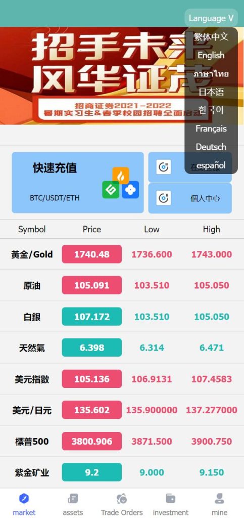 图片[2]-【全新优化版八国语言微盘系统】外汇微交易系统+投资理财源码-海外源码社区