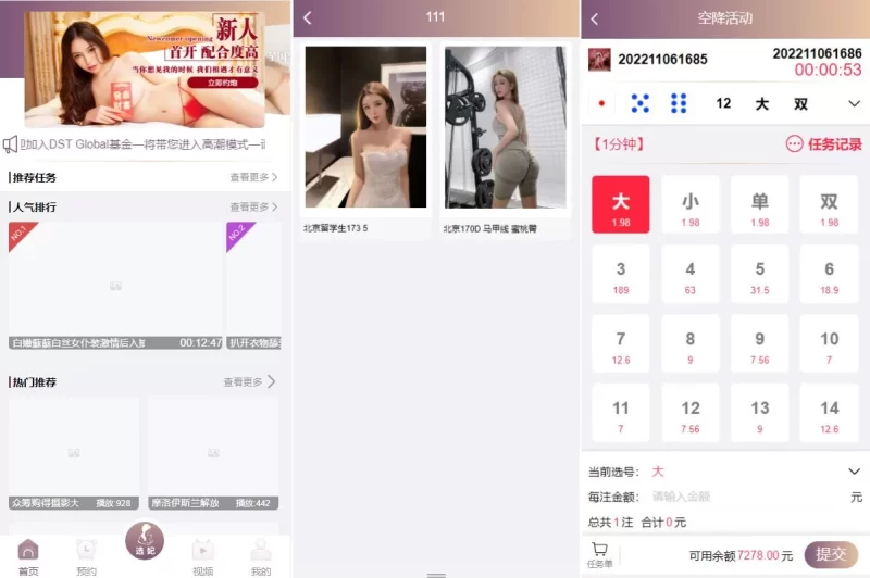 【空降彩票】前端vue版空降约炮同城任务源码/空降任务系统cai/带控完美运营 - 海外源码-海外源码