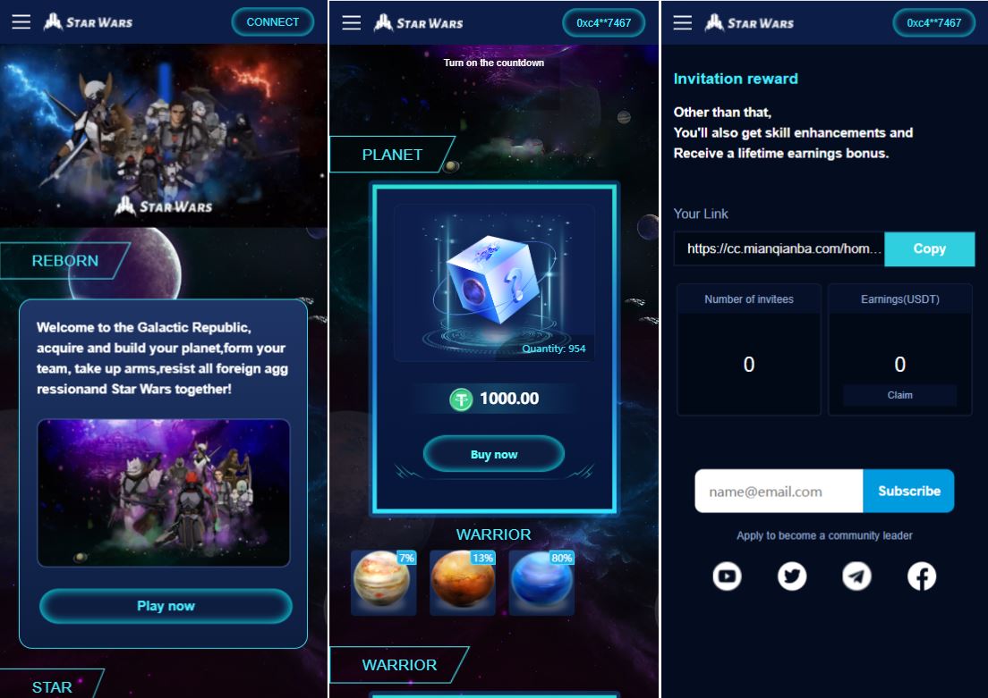 【英文版星球大战区块链】锁仓挖矿+挖矿投资系统+MetaMask登录-海外源码社区