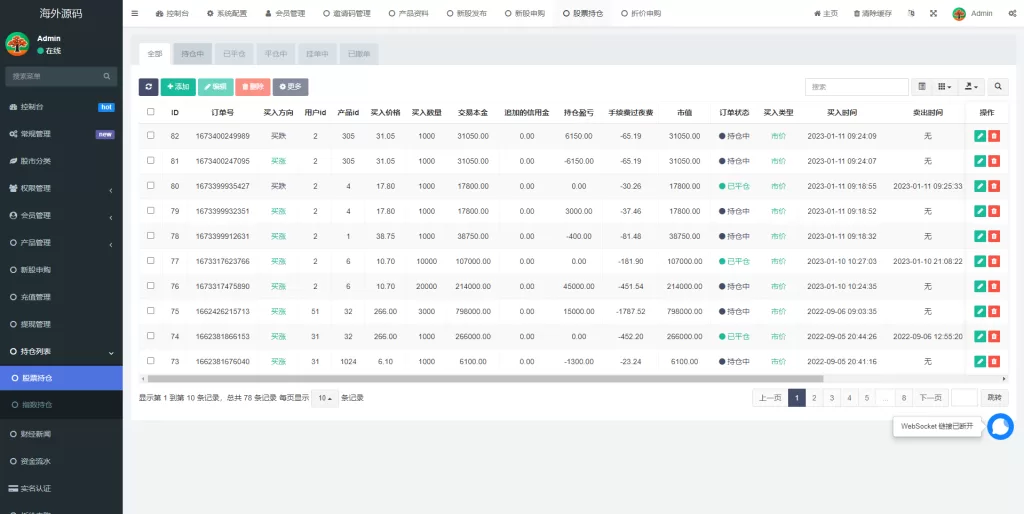 图片[13]-[二开版台湾股票系统]申购折扣交易系统+股票配资源码-海外源码
