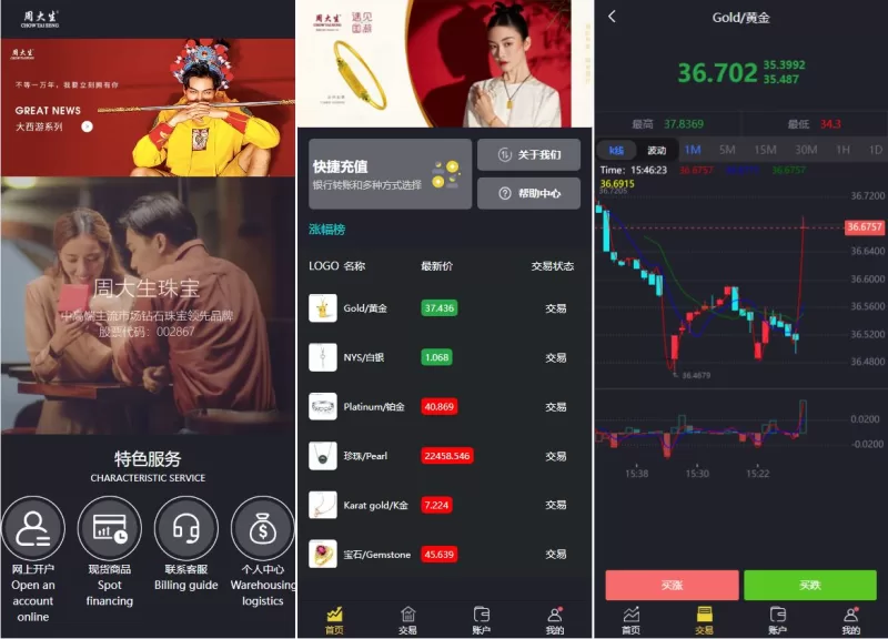 [uinapp版微交易系统]贵金属交易平台+定制版微盘源码 - 海外源码-海外源码