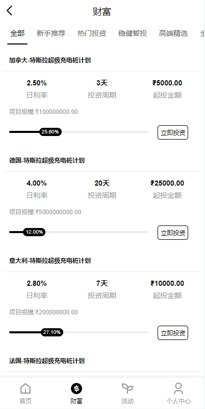 图片[6]-新版海外特斯拉投资系统#多语言投资理财#前端vue-海外源码