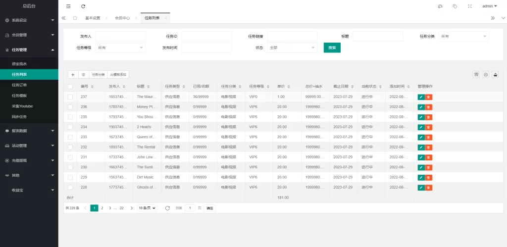 图片[21]-【海外多语言电影任务系统】电影投资刷单源码-海外源码