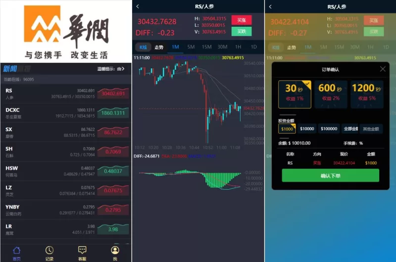 【新版ui药材微盘系统】微交易源码+时间盘系统 - 海外源码-海外源码