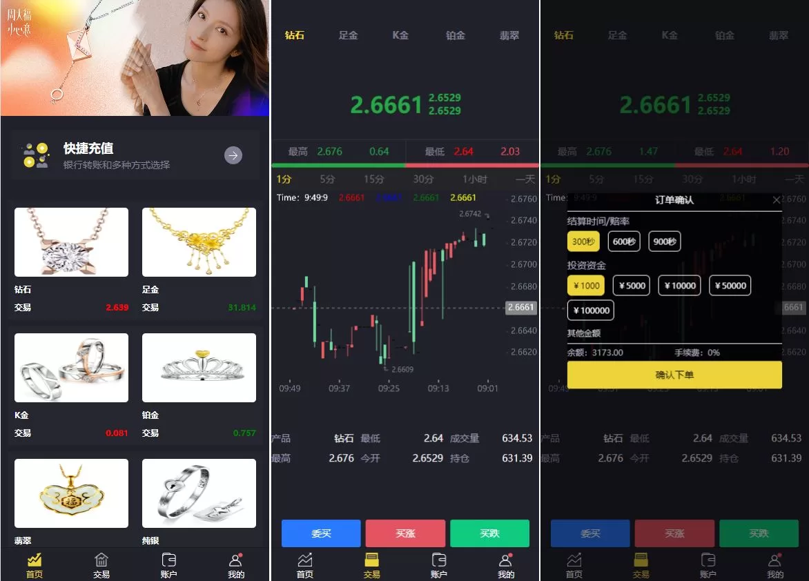 【二开版微交易系统】贵金属微盘交易平台+前端uinapp-海外源码