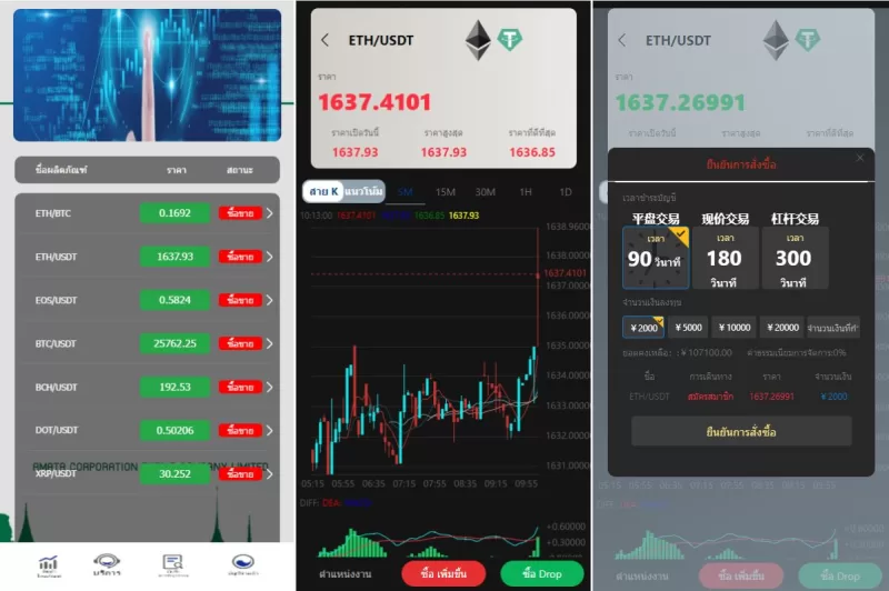 【泰语微盘系统】虚拟币微交易系统+伪交易所系统 - 海外源码-海外源码
