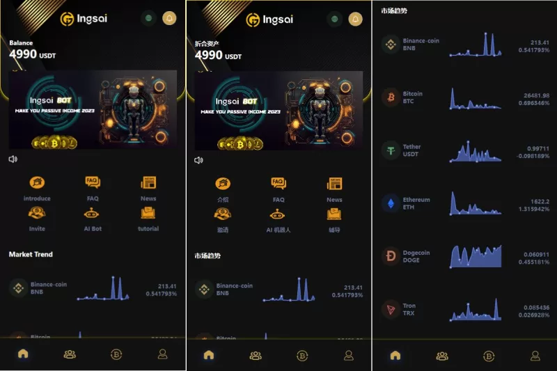【多语言海外机器人投资系统】虚拟币质押投资+区块链投资 - 海外源码-海外源码