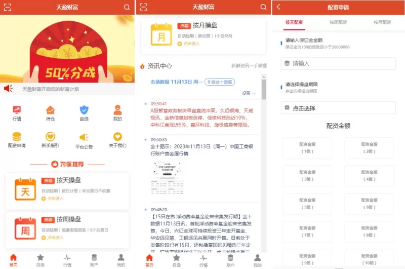 [uinapp版股票交易系统]股票配资策略系统+K线图完美 - 海外源码-海外源码