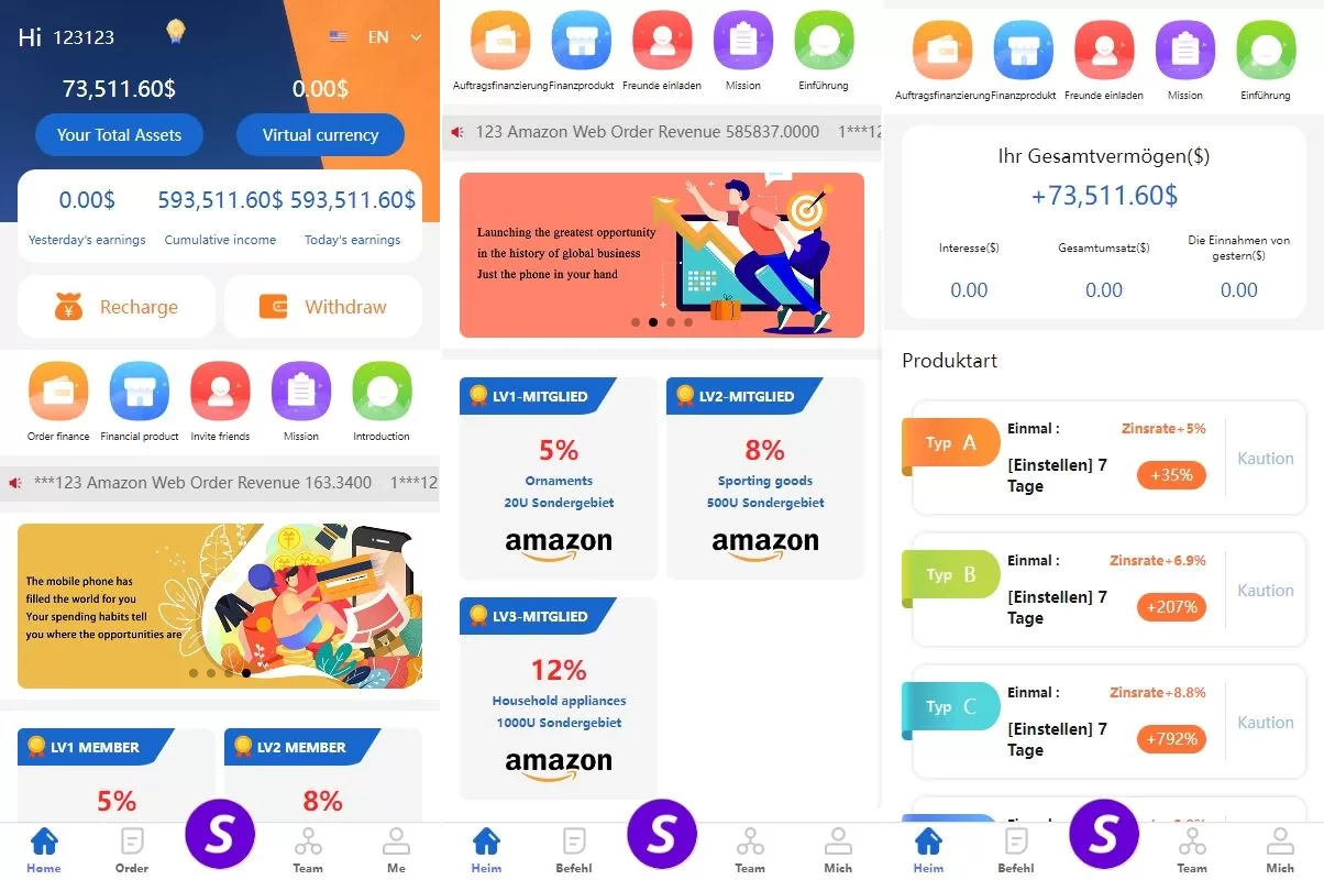 新版多语言抢单刷单系统#派单卡单#余额宝#前端uniapp-海外源码