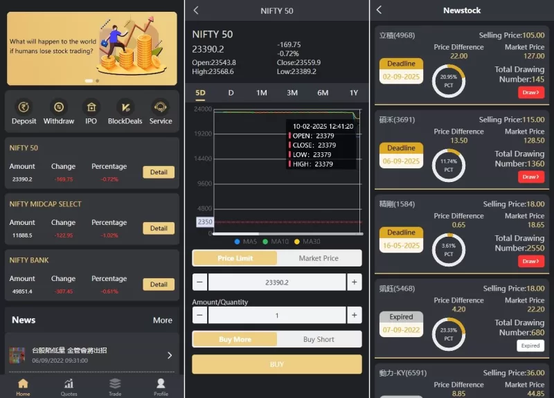 印度股票系统#新股认购#海外股票前端uniapp - 海外源码-海外源码