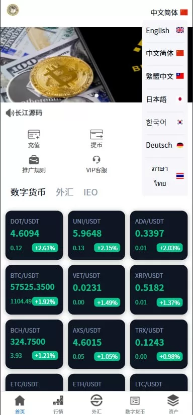 图片[1]-多语言交易所系统#虚拟币外汇交易所源码#期权合约交易 - 海外源码-海外源码