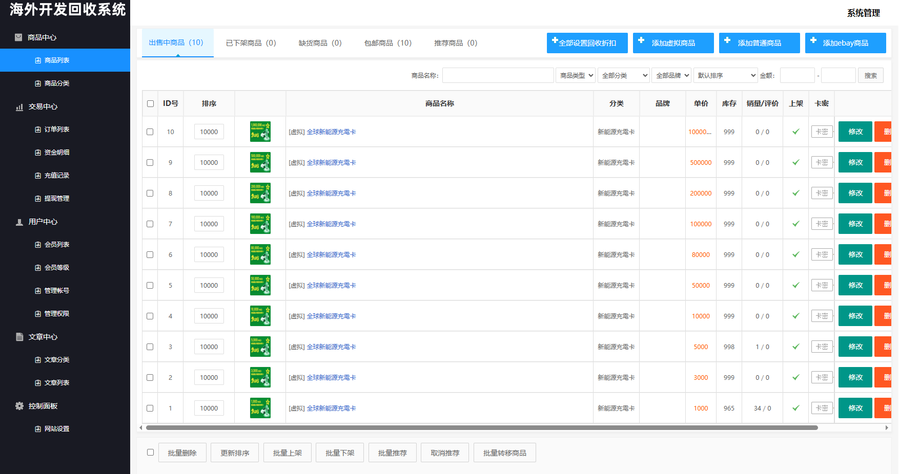 图片[15]-海外新能源商品回收系统/自定义回收/信用分/多语言订单回收 - 海外源码-海外源码