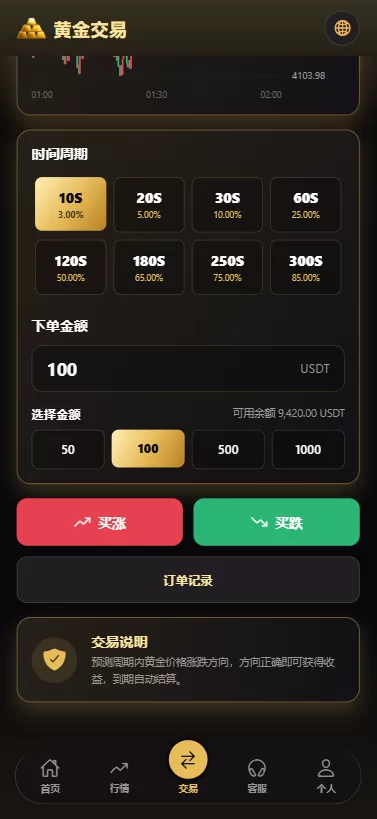 图片[5]-新版海外黄金微交易/黄金秒合约交易/黄金投资/前端VUE - 海外源码-海外源码